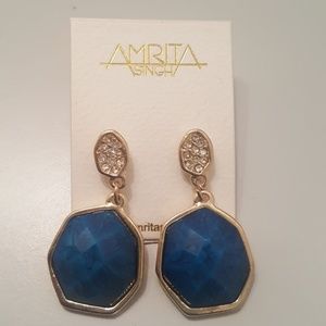 Amrita Singh Hamptons Blue Lapis & Crystal Earring